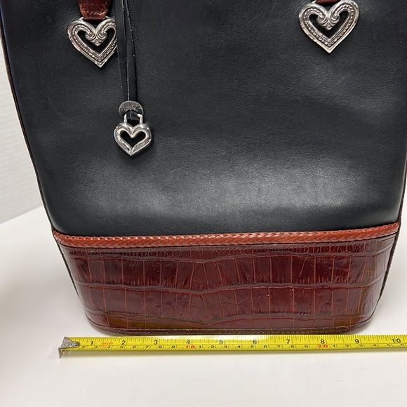 Brighton “Caroline” 2-Tone Leather Bucket Tote - Picture 10 of 11